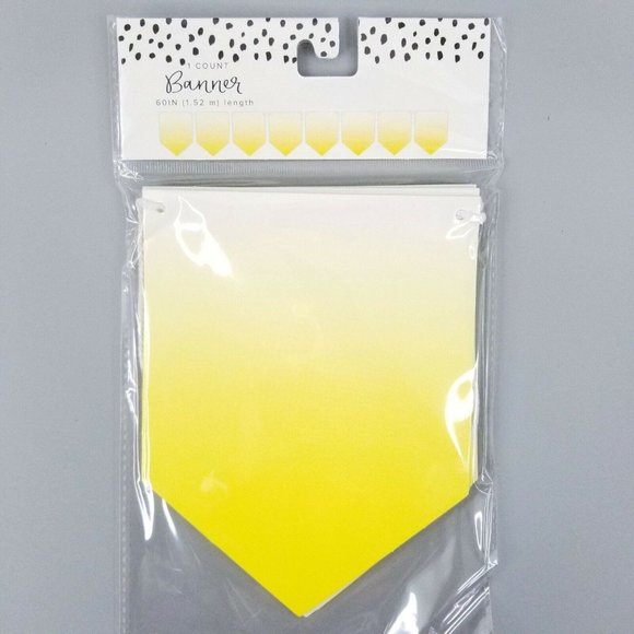 Happy Birthday Party Decorations Bundle Banners Door Hanger Yellow Lot of 5 NEW - Picture 4 of 5